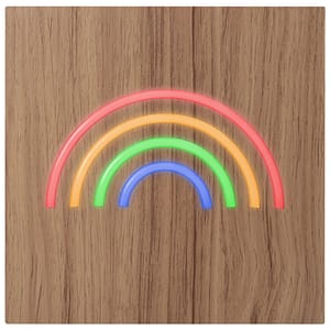 Altoparlante Bluetooth® luminoso Neon L + caricatore a induzione Rainbow ColorLight – nuovo