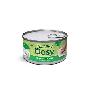 Oasy Natury Soft Jelly Tonnetto con Aloe per Gatti 150g – 150 g, 12 pezzi