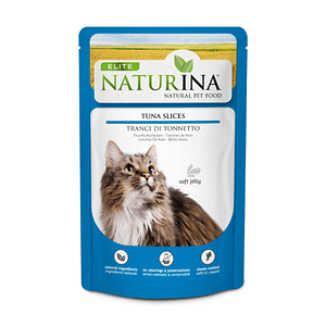 Naturina Elite Trancetti di Tonno per Gatti in Busta – 70 g, Singola