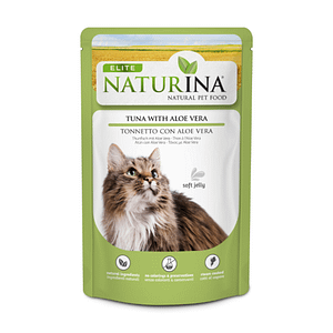 Naturina Elite Tonno con Aloe Vera per Gatti in Busta – 70 g, Singola