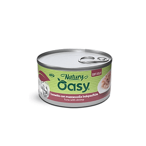 Oasy Natury Soft Jelly Tonnetto con Mazzancolle per Gatti – 150 g, Singola