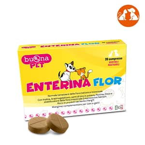 Buona Pet Enterina Flor 20 Compresse Masticabili per Cani e Gatti