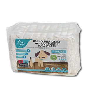 LeoPet Pannolini a Fascia per Cani Maschi - L