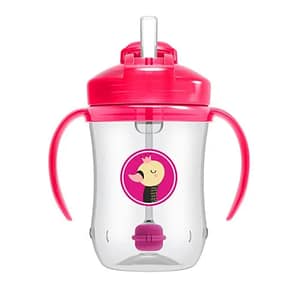 Dr Brown’s Glass con cannuccia blu