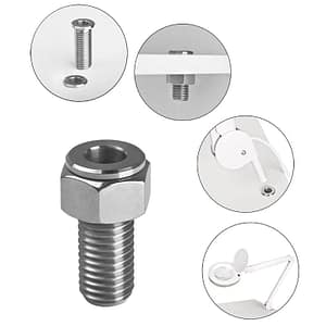 Activeshop Portalampada Lente D’Ingrandimento In Tubo Inox