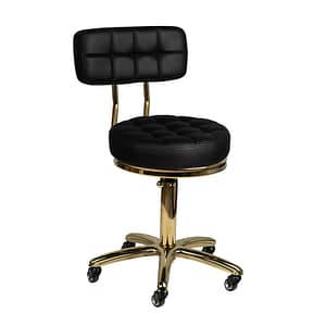 Activeshop Sgabello Cosmetico Oro Am-961 Nero