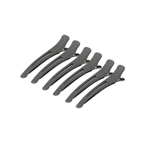 Activeshop Pinze Fermacapelli Per Capelli E-12B 6 Pz 11,5 Cm Grigio
