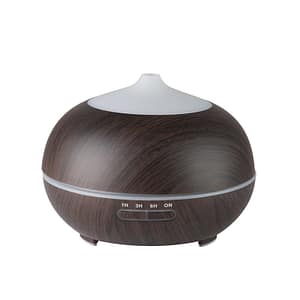 Activeshop Diffusore Di Aromi Umidificatore D’Aria Spa 06 Legno Scuro 400Ml + Timer