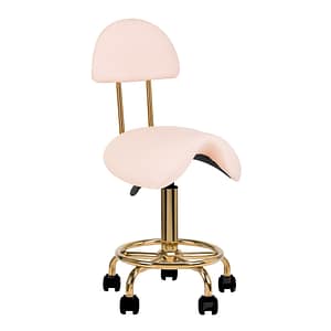 Activeshop Sgabello Cosmetico 6001-G Oro – Rosa seconda categoria