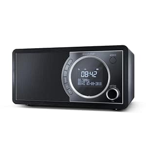 Sharp radio digitale portatile con dab-dab+-fm bluetooth 4.2 nero