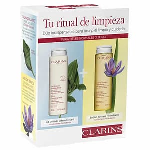 Clarins, latte detergente in velluto, set da 200 ml, 2 pezzi