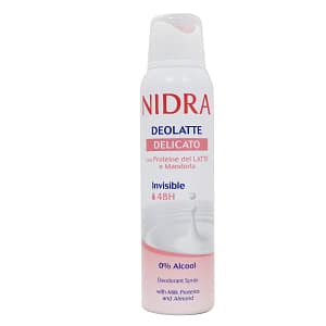 Nidra Nidra Deolatte Delicato Con Proteine Del Latte E Mandorla Deodorant Spray 150 Ml