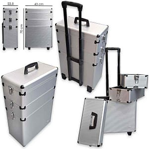 Obb trolley case alluminio 3 piani 70 x 43 x 22,5 cm