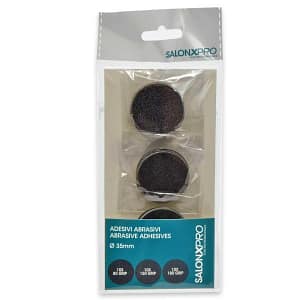 30 dischi abrasivi adesivi Ø 35 10 pz grana 80 – 10 pezzi grana 150 – 10 pezzi grana 180
