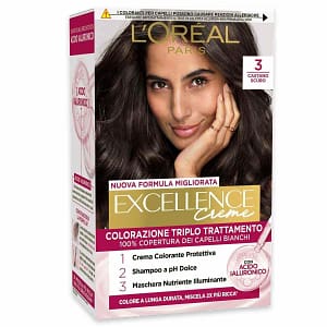 L’oreal colorazione triplo trattamento excellence n 3 castano scuro