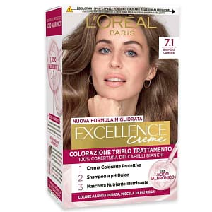 L’oreal colorazione triplo trattamento excellence n 7.1 biondo cenere
