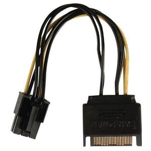 Cavo di alimentazione interna NEDIS – SATA 15 pin maschio – PCI Express femmina – 0,15 m – Vari – nuovo