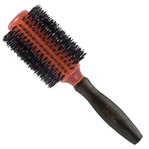 Eurostil Pennello per miscelazione circolare in cinghiale con manico in gomma da 38 mm 1 unità