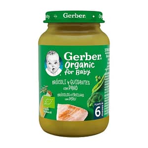 Gerber Purea di Piselli e Broccoli Bio con Tacchino 190g