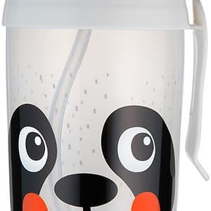 Canpol babies BabiesBoo Sport Cup bottiglia per lo sport con cannuccia con pesi Panda 350 ml