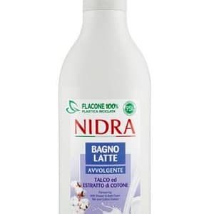 Nidra Bagno Latte Avvolgente Talco Ed Estratto Di Cotone 750 Ml