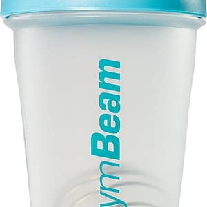 GymBeam Blend shaker per lo sport colore Transparent & Blue 400 ml