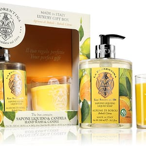 La Florentina Boboli Citrus Sapone per le mani e candela confezione regalo