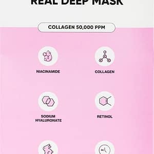 My White Secret Breakout+aid Bio-collagen real maschera notte con collagene 4 pezzi