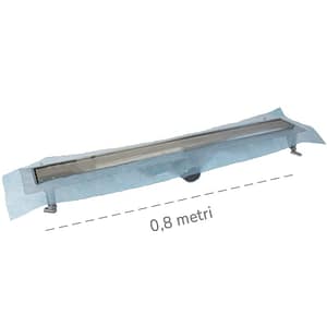 Canaletta per doccia a pavimento Dakota Dakua+ Base DUO, 78x800mm