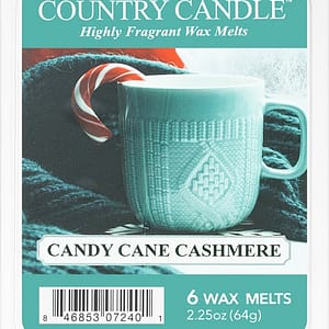 Country Candle Candy Cane Cashmere cera per lampada aromatica 64 g
