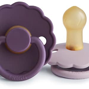 FRIGG Daisy Size 1:0-6 mesi ciuccio Violet Dream/Soft Lilac 2 pezzi