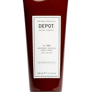 Depot, 400 Specifiche per la rasatura n. 404 , Allantoina, Lenitiva, Crema sapone da barba, 400 ml