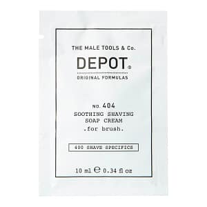 Depot, 400 Specifiche per la rasatura n. 404 , Allantoina, Lenitiva, Crema sapone da barba, 10 ml
