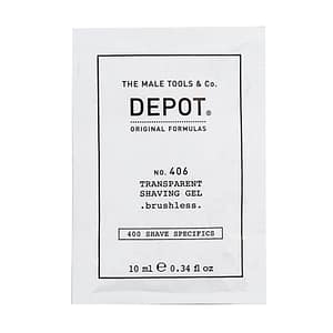 Depot, 400 Shave Specifics n. 406, mentolo, emolliente e rinfrescante, gel da barba, 10 ml