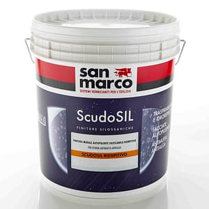 Finitura murale autopulente San Marco ScudoSIL riempitivo per esterni (Secchio da 5 o 15 Litri)