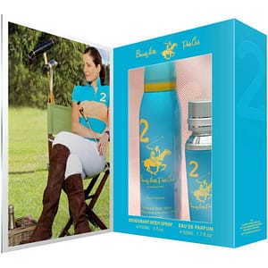 Set regalo Beverly Hills Polo Club: 1982 – Sport 2, Eau de parfum, da donna, 50 ml + 1982 – Sport 2, antitraspirante, deodorante spray, da donna, 150