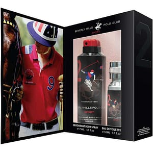 Cofanetto regalo Beverly Hills Polo Club: 1982 – Sport 2, Eau de Toilette, Uomo, 50 ml + 1982 – Sport 2, Antitraspirante, Deodorante Spray, Uomo, 175