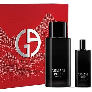 Giorgio armani Code Parfum – profumo 125 ml (ricaricabile) + gel spray 75 ml + profumo 15 ml
