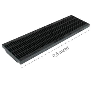 Griglia antitacco in tecnopolimeri C250 Dakota 0,5mt per canalette di scolo Taurus e Pegasus Plus
