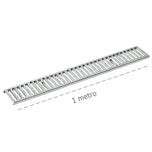 Griglia Dakota 1mt in acciaio inox per canalette di scolo Taurus 130