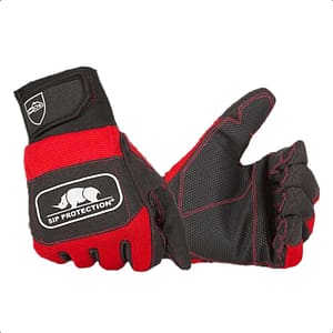 Guanti antitaglio a uso forestale Logica Logger/C1 colore rosso/nero, tg.10-11