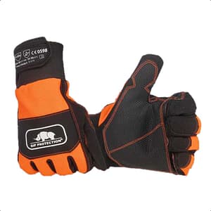 Guanti antitaglio a uso forestale Logica Logger/C2 colore arancio/nero, tg.10