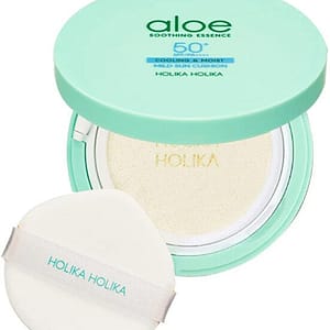 Holika holika Crema solare viso in spugna SPF 50+ essenza lenitiva all’aloe (cuscino solare delicato) 25 g