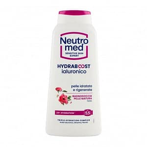 Neutromed Hydraboost Ialuronico – Bagnodoccia Pelle Matura Peonia Ph 5,5 600 Ml