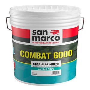Idropittura antimuffa coprente Combat 6000 San Marco per interni (Secchio da 4 o 14Lt)