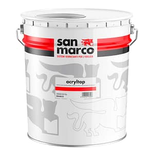 Idropittura superlavabile Acryltop San Marco ad alta resistenza per esterno e interno (secchio da 15Lt)