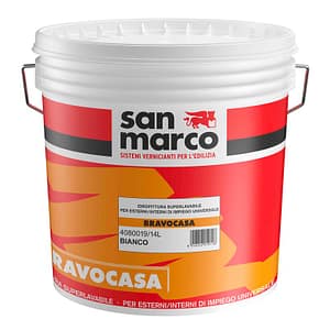 Idropittura superlavabile Bravocasa San Marco universale per esterno e interno (Secchio da 4Lt o 14Lt)