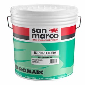 Idropittura traspirante Hidromarc San Marco alta copertura per interni (Secchio 2.5, 5 o 15 Litri)