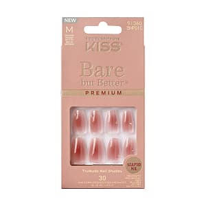 Kiss Bare-But-Better Premium unghie – Lucentezza 30 pezzi