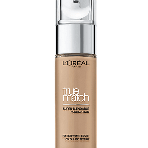 L’Oreal Paris, True Match Super-Blendable, acido ialuronico, fondotinta liquido, 7R-7C, Ambre Rose, SPF 15, 30 ml